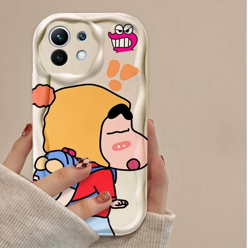 C-Crayon S-ShinChan Wave funda para Xiaomi 14T 13T 12T 13 12 11 11i Lite 5G 10T POCO X5 X6 Pro X3 NFC X4 GT F3 F4 F5 F6 M6 M5S C65 - imagen 5