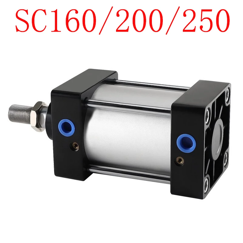 Cilindro neumático de aire estándar SC160/200mm, cilindro de doble efecto SC, pistón de carrera de 25-1000mm, cilindros de propulsor grandes - imagen 2