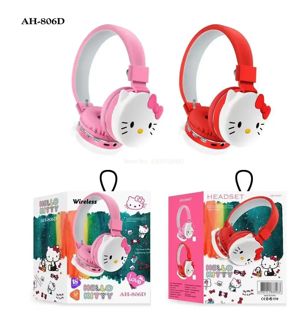 Hello Kitty lindo auriculares Bluetooth auriculares inalámbricos Anime dibujos animados auriculares estéreo con micrófono moda Hottie Y2k regalos - imagen 5