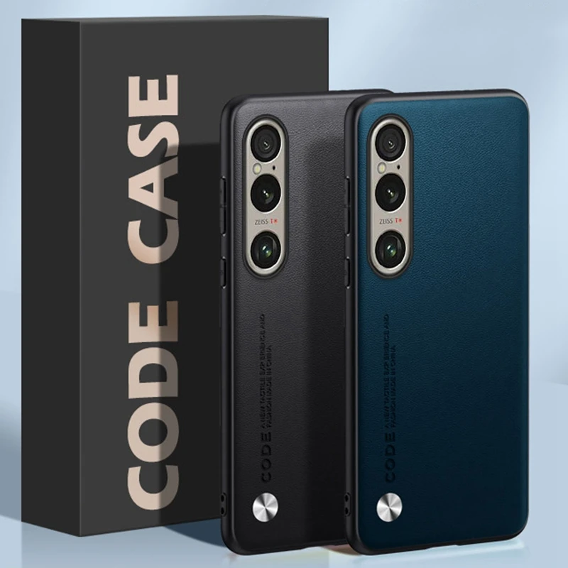 Funda de cuero PU de lujo para Sony Xperia 1 VI 1 VII, funda trasera de silicona a prueba de golpes, funda de teléfono con protección para Sony Xperia 1 IV 1 V - imagen 3