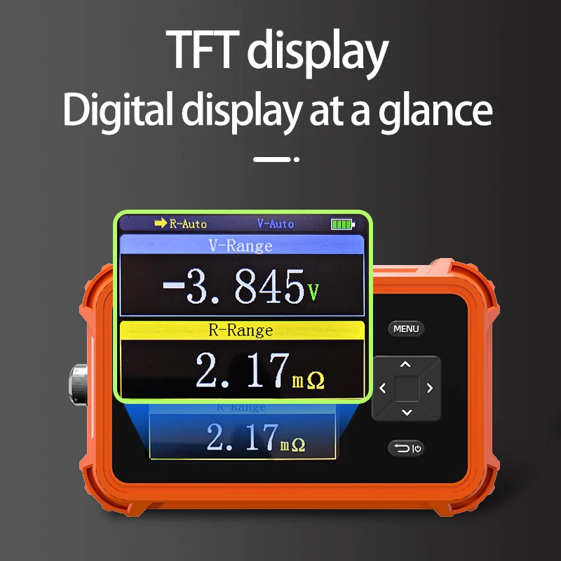 Medidores de resistencia de batería FMAi PBRM-1, pantalla TFT de 2,4 pulgadas, instrumento de medición de resistencia de 1200mAh - imagen 3