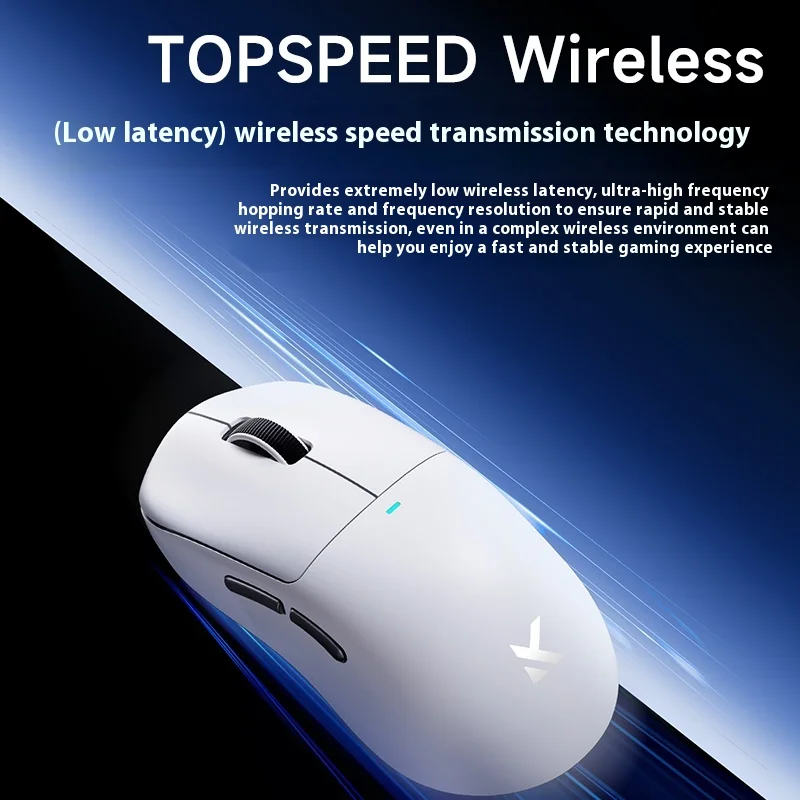 Ratón Mchose M7 Ultra 8K, ratón inalámbrico para juegos Paw3950, 3 modos, ligero, de baja latencia, accesorios para ordenador portátil personalizados - imagen 4