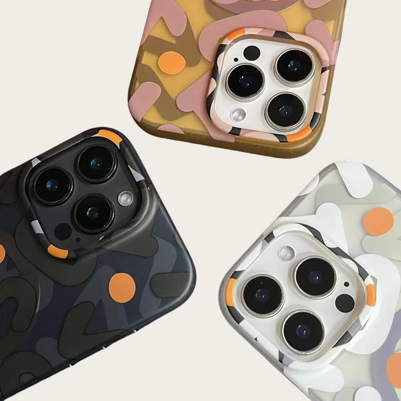 Funda MagSafe fuerte con grafiti a la moda para iPhone 12, 13, 14, 15, 16, 17 Pro Max Plus, cubierta transparente a prueba de golpes con carga inalámbrica magnética - imagen 4