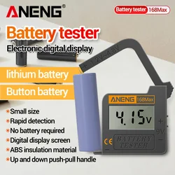 Probador Capacidad Batería ANENG Digital – AA AAA 9V C D Litio CR2032 LR44