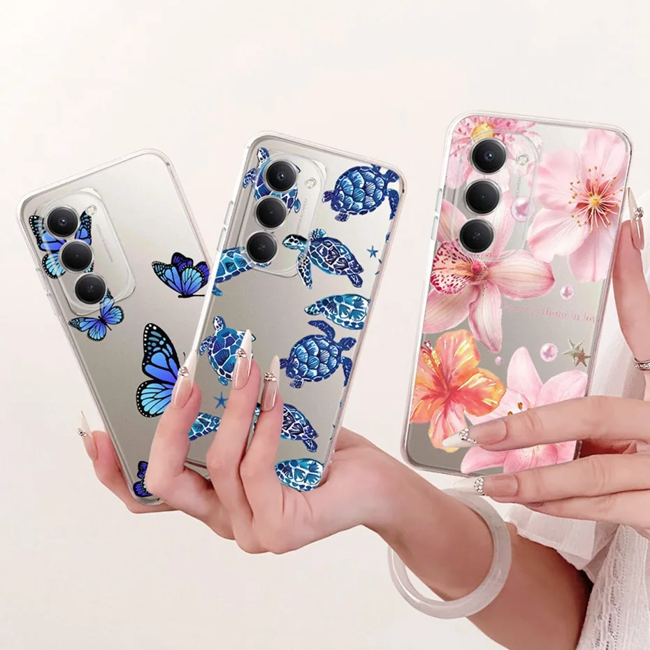 Funda transparente de TPU para Xiaomi Redmi 15 4G 5G Note 15R, fundas de teléfono con patrón de nuevo estilo para Redmi 15 Note15R, fundas traseras para parachoques - imagen 5