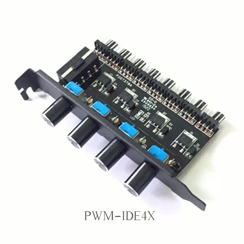 4 interruptores 8 puertos 3 pines 4 pines PWM controlador de Control de velocidad del ventilador Hub con fuente de alimentación Sata IDE Molex 12V ordenador portátil PC PCI - imagen 4