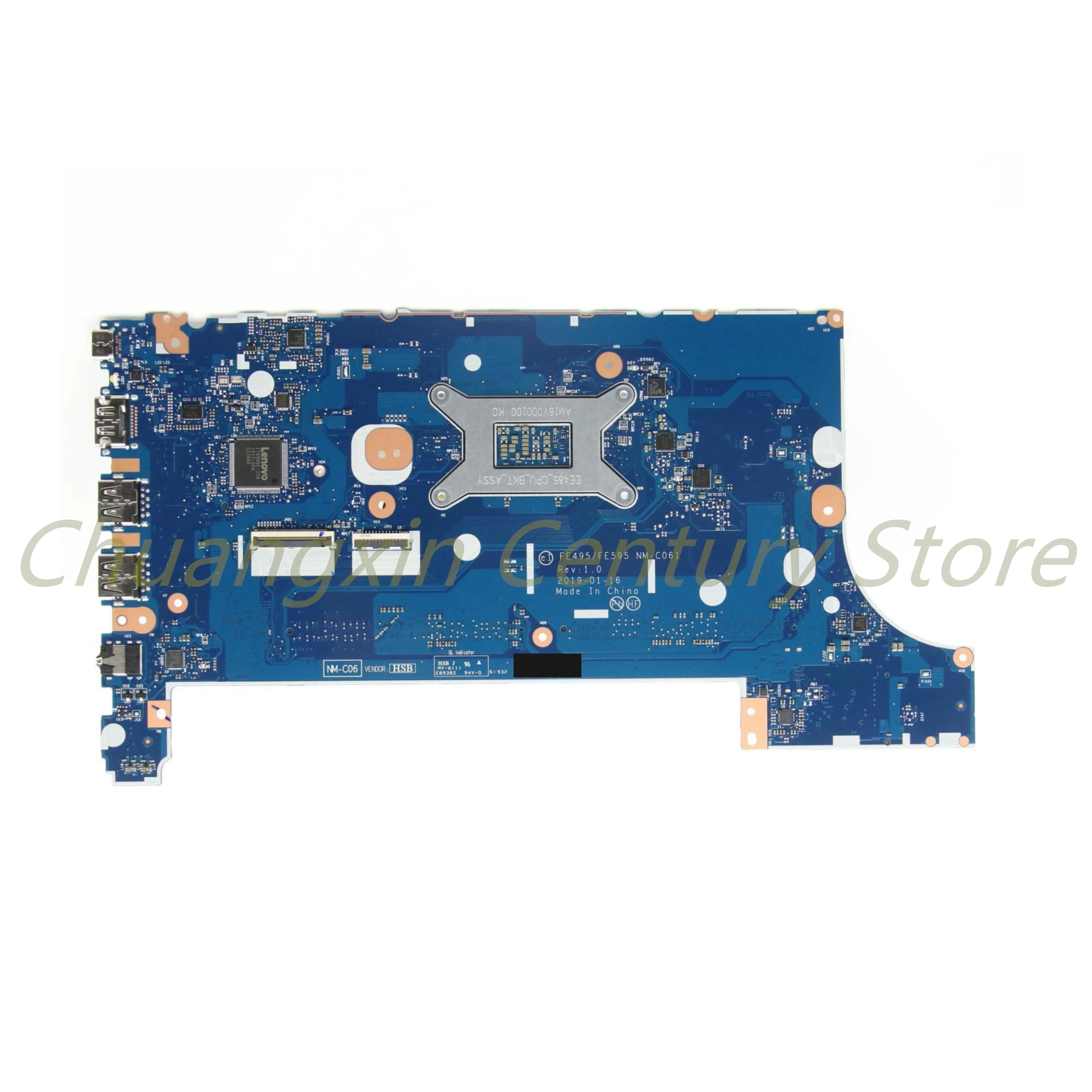 Placa base c para portátil Lenovo ThinkPad E495 E595, NM-C061 con R3-3200U, R5-3500U, CPU, 100% probado, funciona completamente - imagen 2