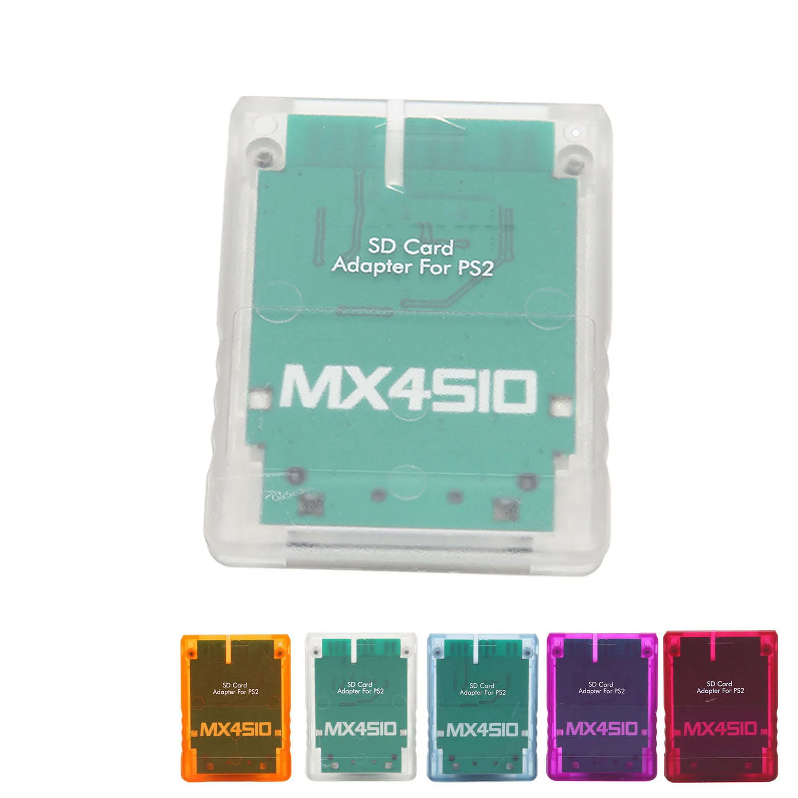 Adaptador de tarjeta de almacenamiento transparente Plug and Play consola de juegos profesional lector de tarjetas de memoria para Sony PS2 adaptador de tarjeta de almacenamiento - imagen 2