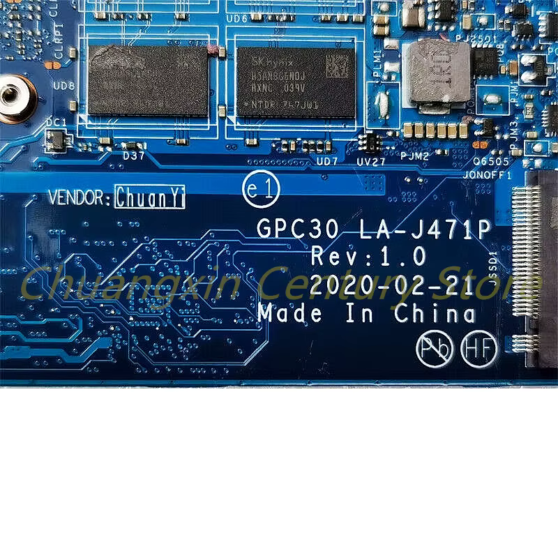 Adecuado para la placa base del ordenador portátil HP Envy 13-BA GPC30 LA-J471P con I5-10210U I7-10510U CPU MX250 2GB 8G 16G RAM 100% probado - imagen 3