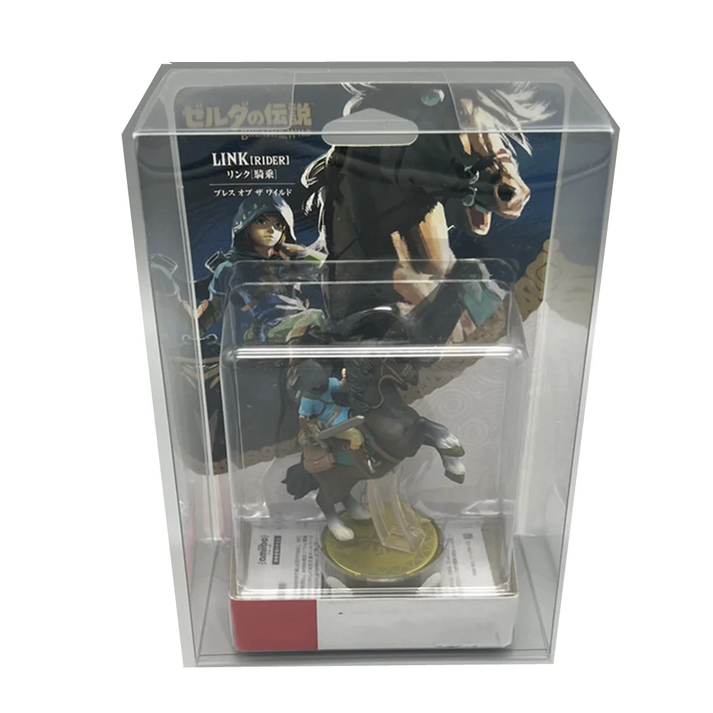 Protector de caja transparente para lágrimas del Reino/Nintendo Amiibo, cajas coleccionables, carcasa de juego de almacenamiento TEP, estuche de exposición transparente