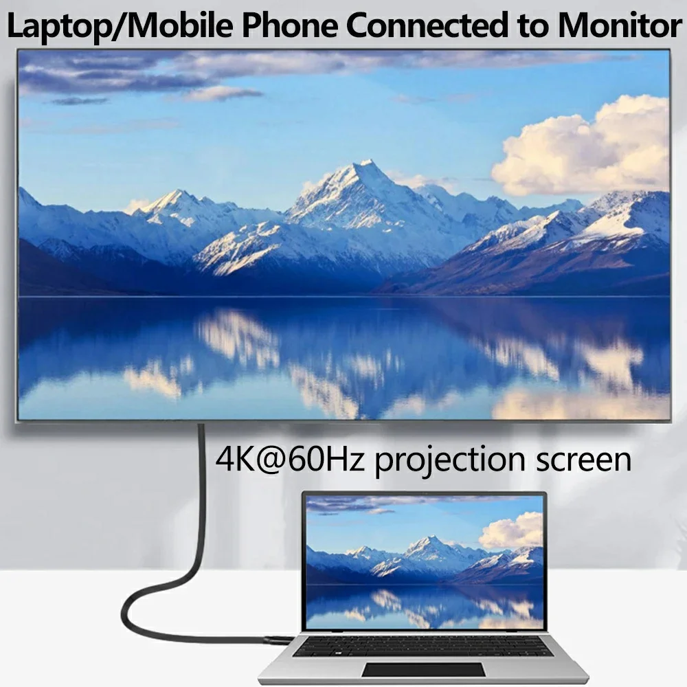 Hannord USB C a tipo C Cable macho a macho PD 100W 5A 20Gbps Cable de carga rápida para Samsung MacBook iPad PC portátil - imagen 4