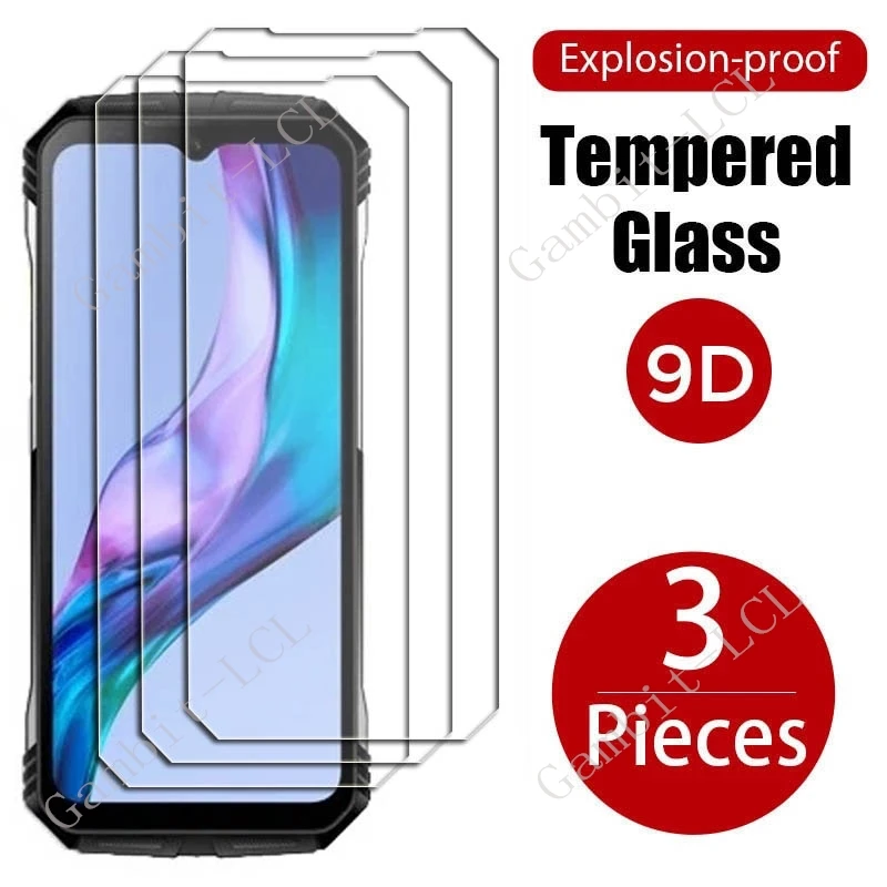 3 uds 9H Original para DOOGEE V Max Plus resistente 6,58 "protector de vidrio templado en DOOGEEVMaxPlus VMax película protectora de pantalla
