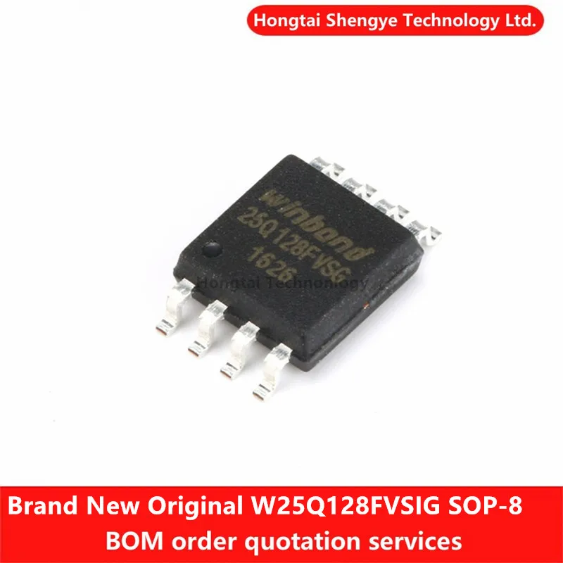 Nuevo Chip Flash FLASH Original genuino W25Q128FVSIG SOP-8 128M-bit 104MHz