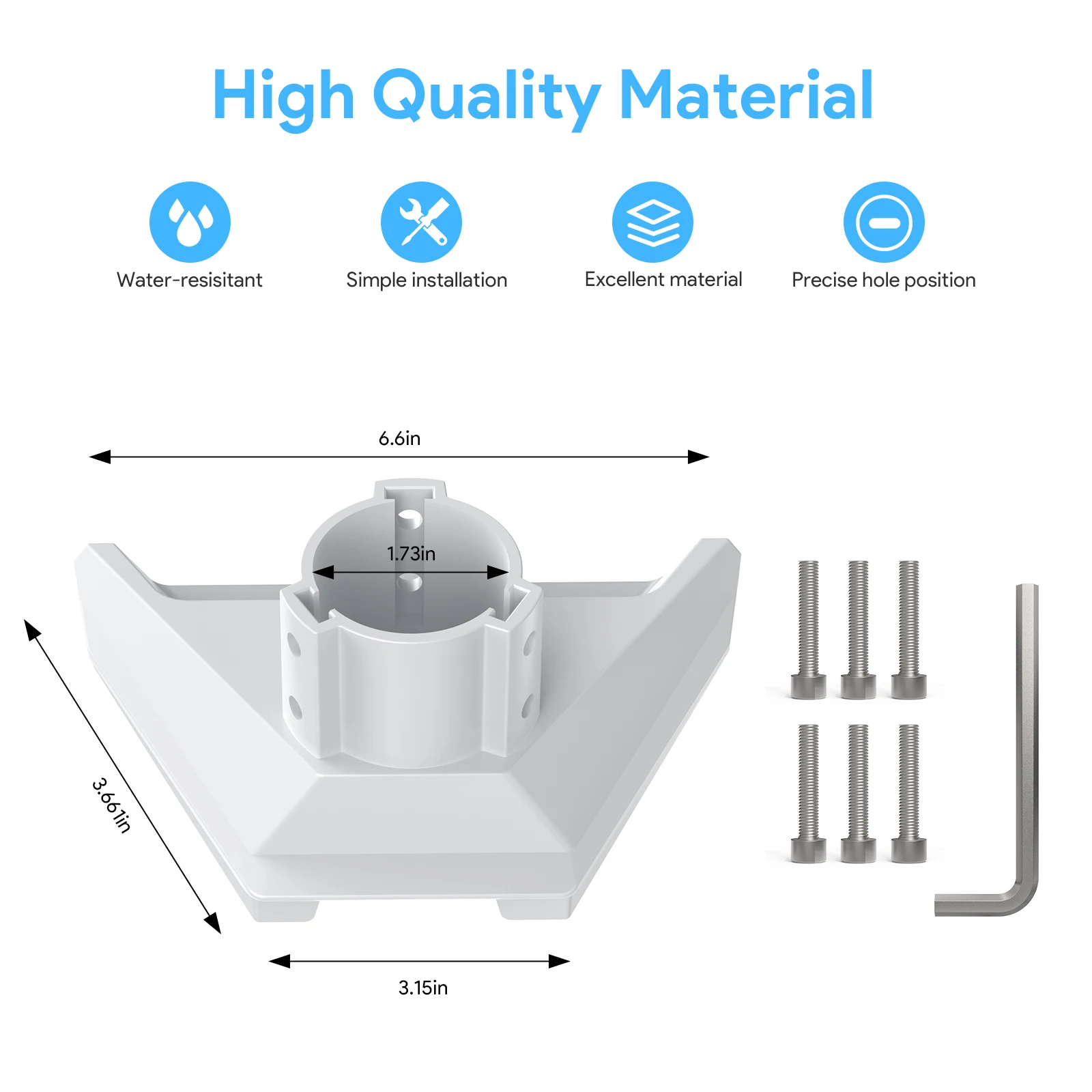 EDUP SK0097 Starlink Mini estándar ASA Mini Starlink soporte de poste avanzado Starlink Mini accesorios fácil instalación Compatible - imagen 3
