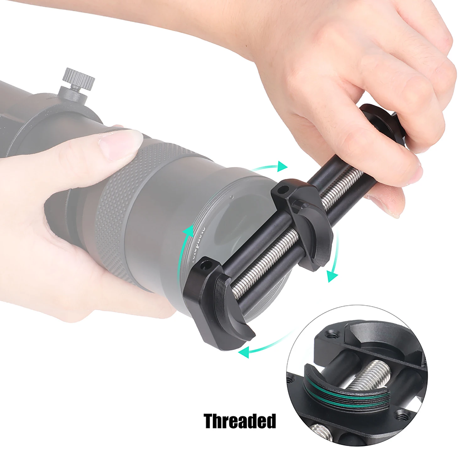 Herramienta Universal de reparación de filtro de lente de cámara, herramienta de corrección de plástico para reparación de deformación de orificio de rosca de filtro para cámaras DSLR - imagen 3