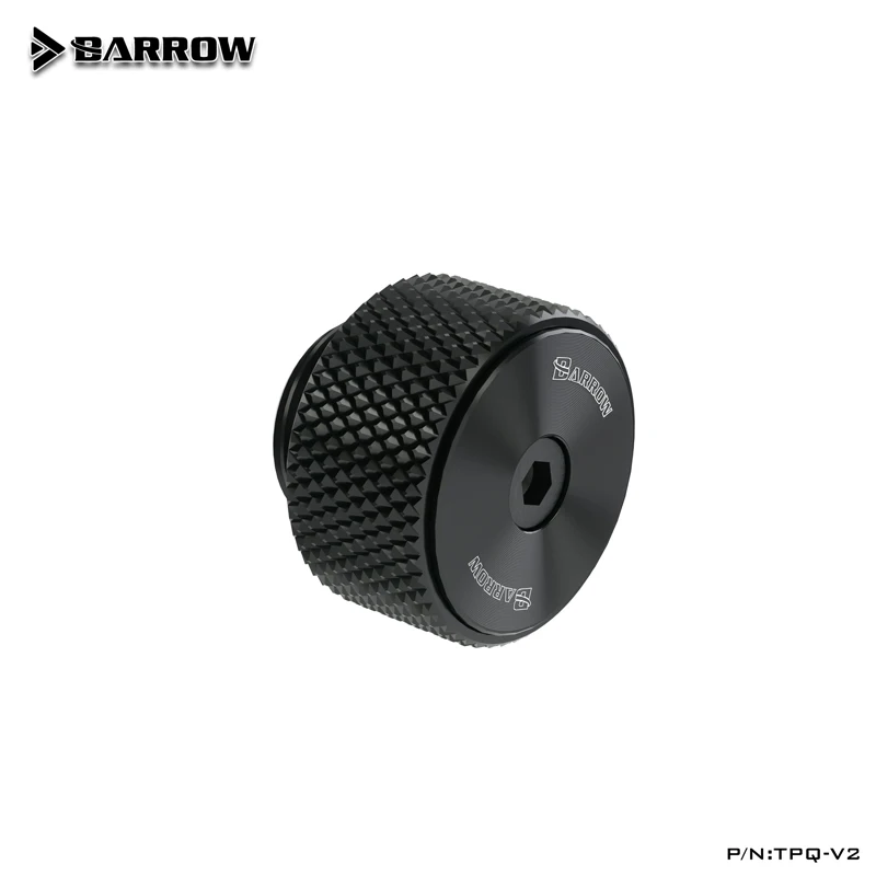 Barrow G1/4" Filtro de válvula de escape de aire manual Nuevo diseño de patrón de CD, TPQ-V2, negro completo/plata - imagen 5
