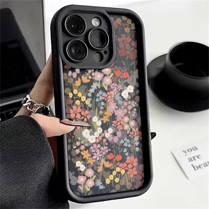 Funda para Realme 15 14 Pro 5G C71 C75 C53 C55 C63 C12 C20 C12 C21 11 12 13 Plus Funda de silicona con flores pequeñas - imagen 2