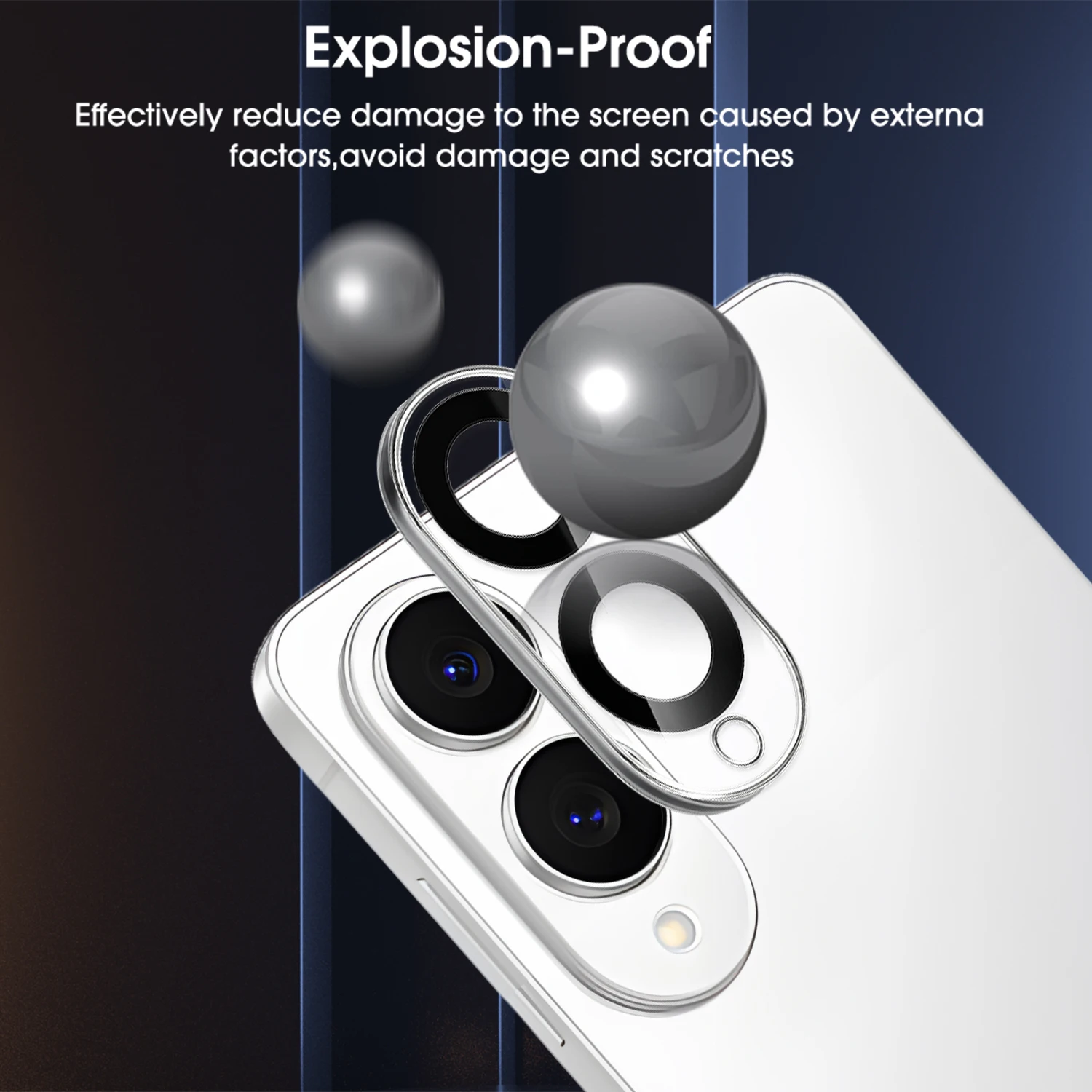 Protector de lente 3D para Samsung Galaxy S25 Edge, película protectora de lente de cámara trasera, películas de vidrio templado para Galaxy S25Edge - imagen 2