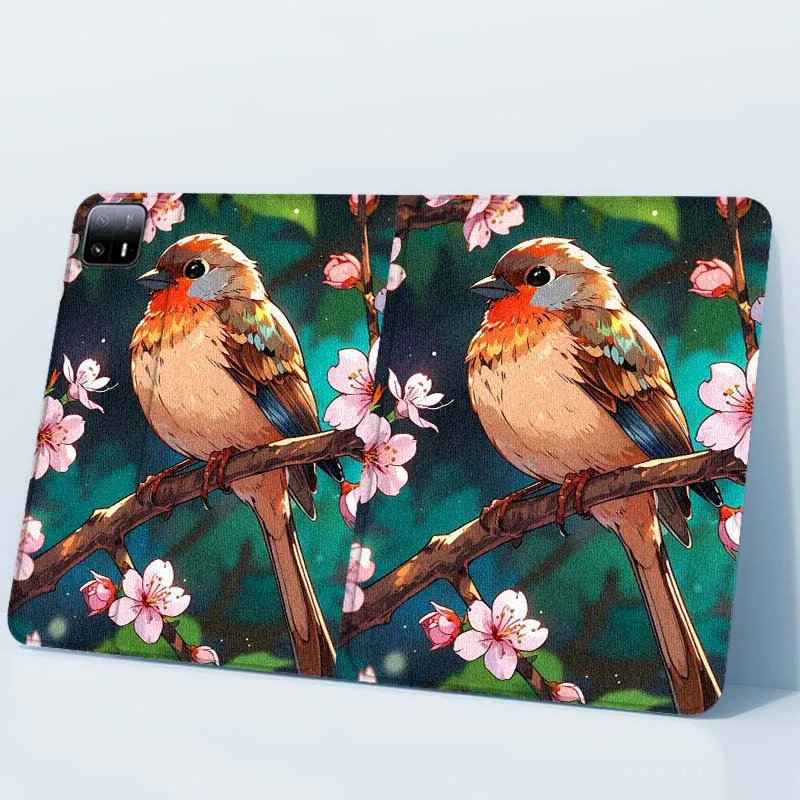 Funda para tableta fragante con flor de canto de pájaro para Xiaomi Redmi Mi Pad 4 5 6 6s 7 7s SE Pro 2 11 Plus Max 12,4 11,2 12,5 8,7 pulgadas - imagen 2