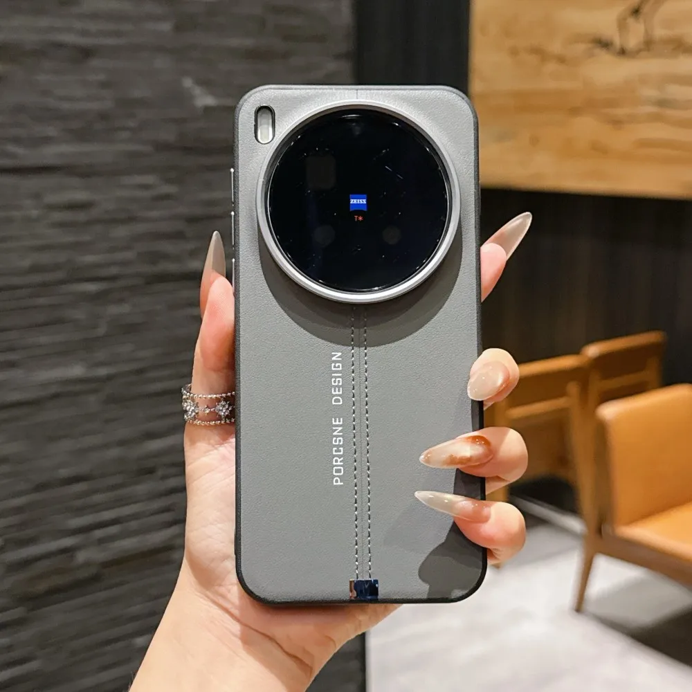 Para VIVO X300 Pro funda de lujo de cuero PU magnética MagSafe funda protectora trasera para VIVO X300 X200 Pro Mini X200S Shell - imagen 5