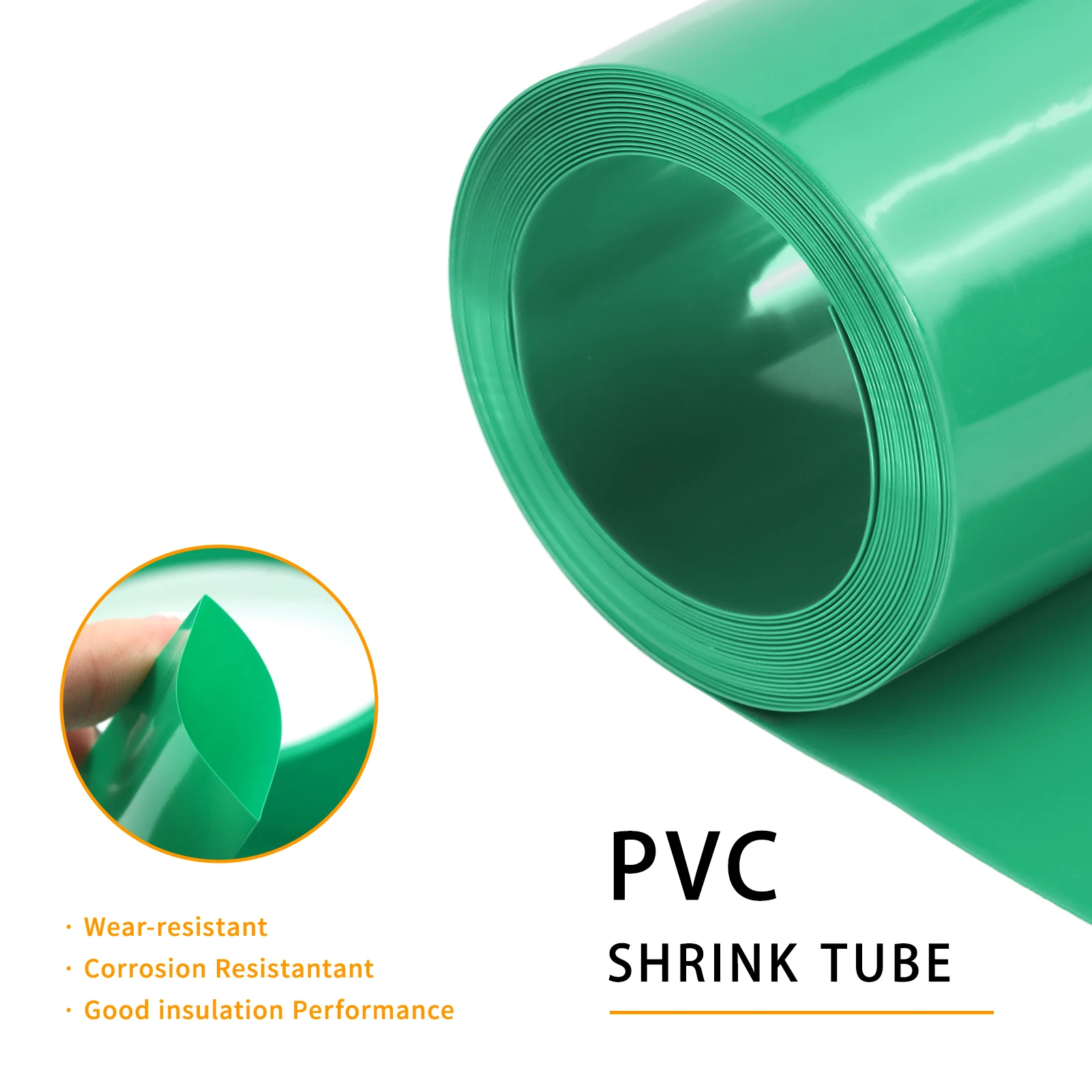 1 ~ 20m 18650 PVC Tubo termorretráctil Lipo batería caja verde 7 ~ 330mm funda de Cable protección de envoltura de película aislada de litio - imagen 4