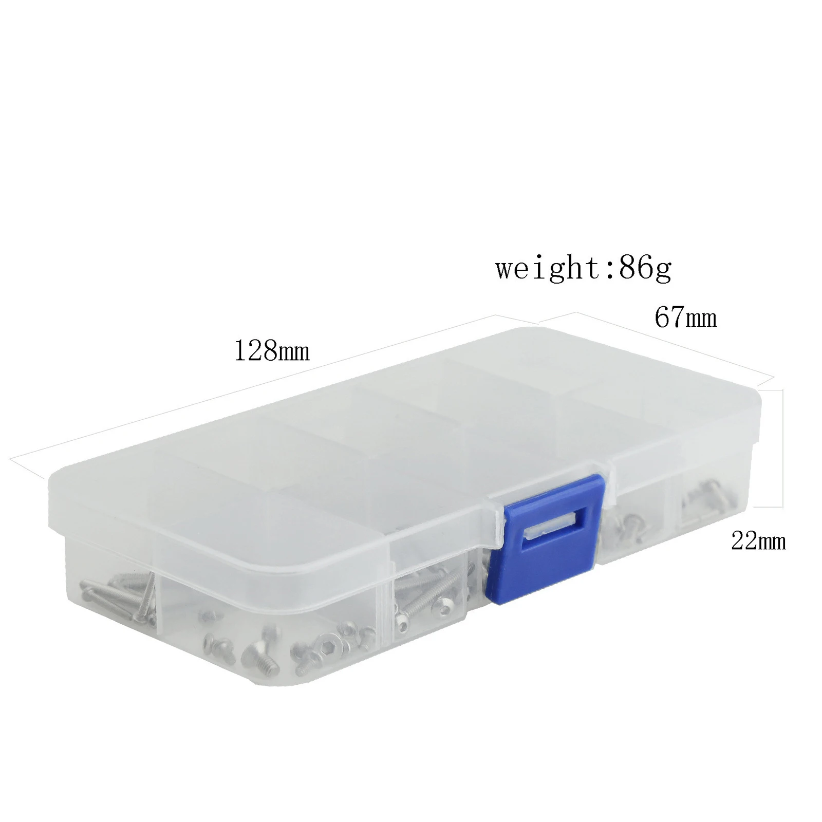 1 caja M1.6 M2 M2.5 tornillos hexagonales de acero inoxidable Kit de herrajes para TRX4M 1/18 coche trepador de control remoto accesorios piezas de reparación de actualización - imagen 5