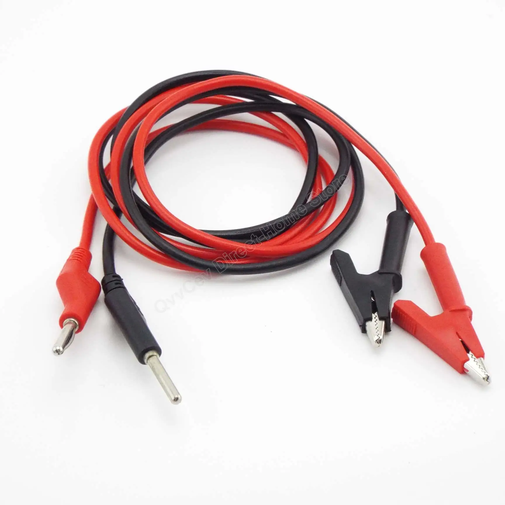 Cable de prueba de doble extremo, 15A, 18AWG, voltaje eléctrico, 4mm, conector Banana, pinza de cocodrilo, multímetro de cocodrilo, línea de prueba DIY - imagen 4
