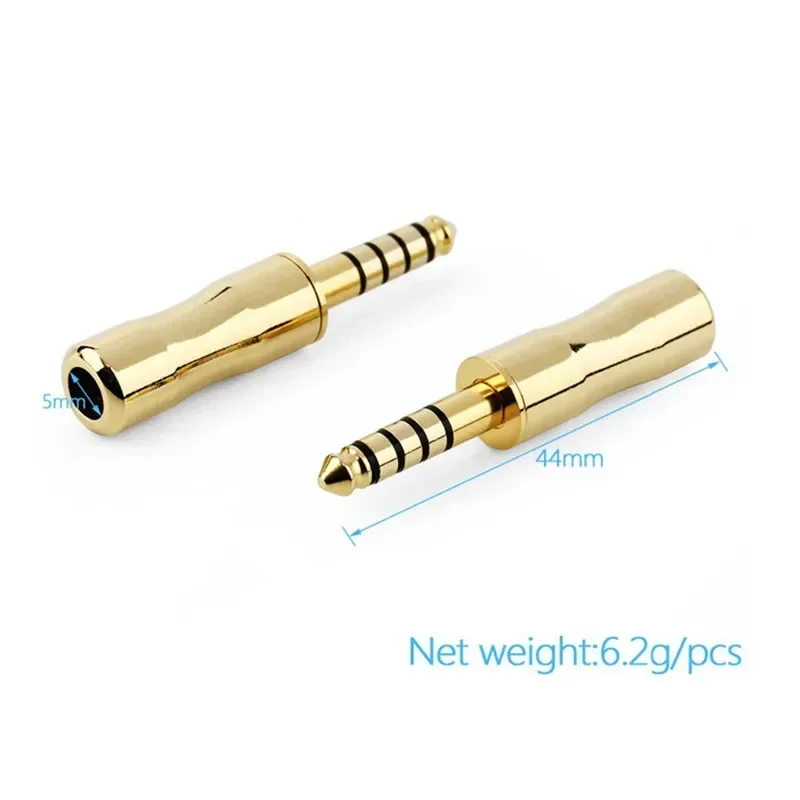 Conector de Audio Jack de 4,4mm de cobre de alta calidad, interfaz equilibrada, conector macho, Terminal de altavoz, conectores de 5 polos, electrónica de consumo - imagen 4