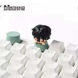 Senyuman-caja ciega de escenario con forma especial, tapa de tecla personalizada de animación de Anime, serie de dibujos animados para bebé, tapa de llave mecánica, juego aleatorio de la suerte