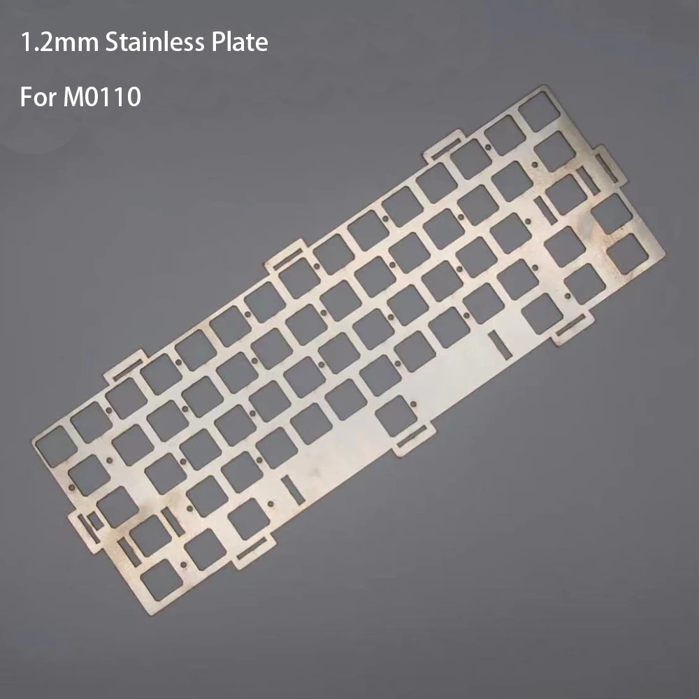 Placa de acero inoxidable de 1,2mm de espesor para teclado capacitivo, Compatible con 60Poker M0110 NCR80 EC, placa de Keboard - imagen 2