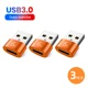 3 Pcs Orange