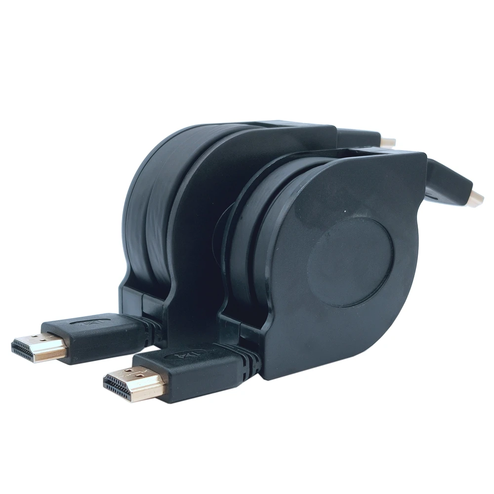 Cable retráctil y estirable 4K Compatible con HDMI 1,5 m 1,8 m adaptador de Cable 3D para proyectores monitores TV LCD portátil PS3 - imagen 2