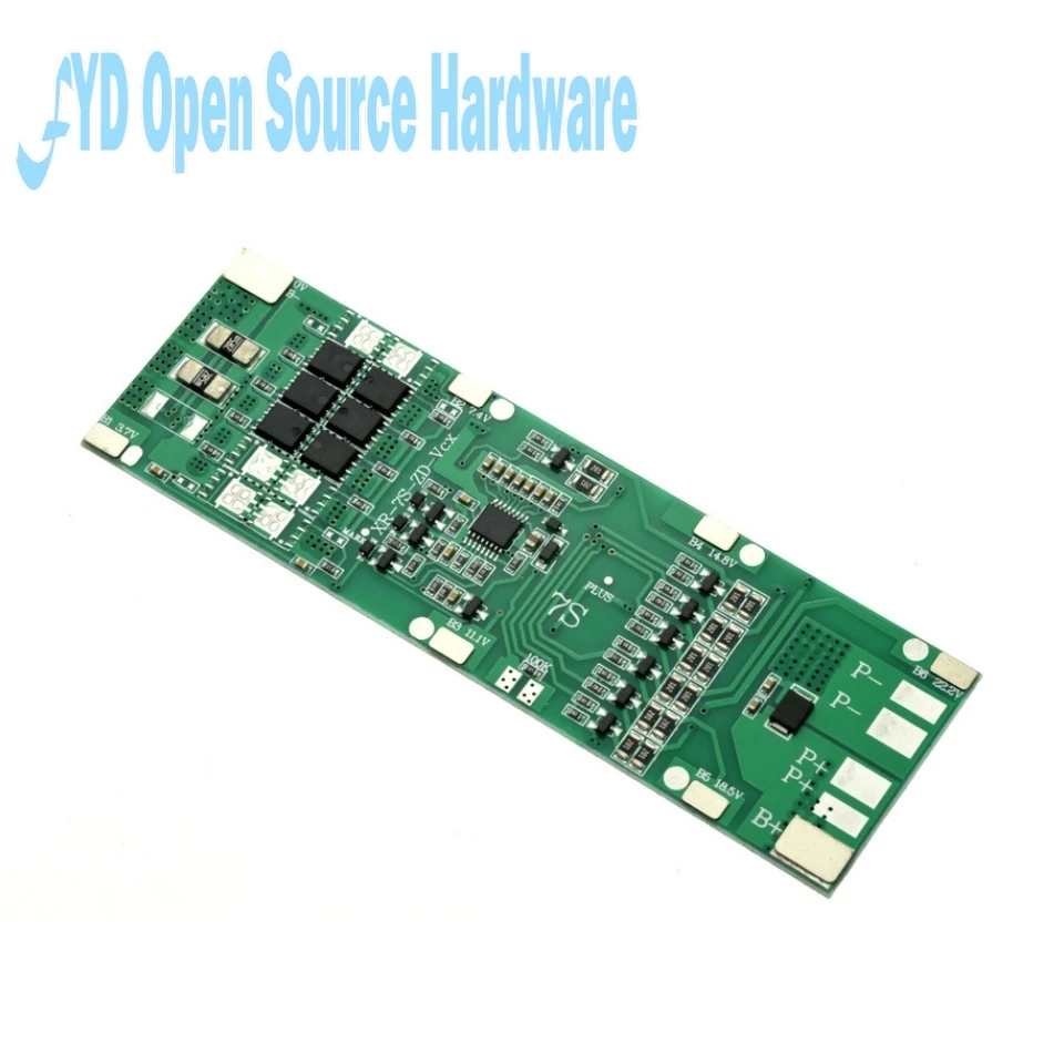 BMS 7S 24V 10A 15A 20A 30A placa de carga de batería de 18650 de iones de litio con función de equilibrio cortocircuito/protección de temperatura - imagen 4