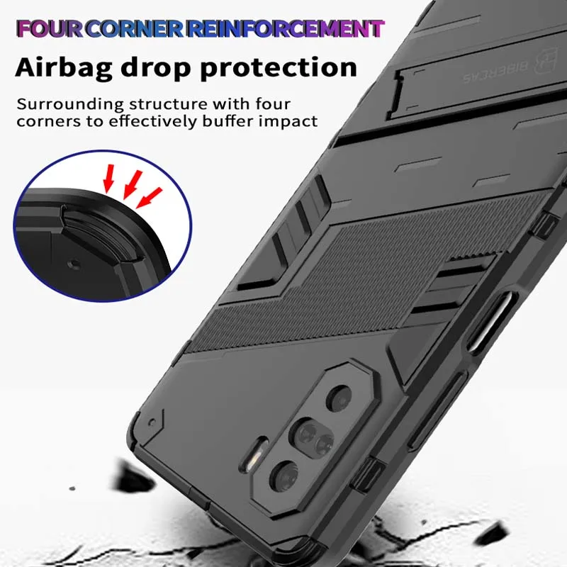 Funda a prueba de golpes para Xiaomi Redmi Note 7 9 10 Pro 9A 9C 9T 9S 10S Mi 11 Lite 10T POCO X3 NFC M3 F3 F2 Pro Armor funda trasera para teléfono - imagen 5