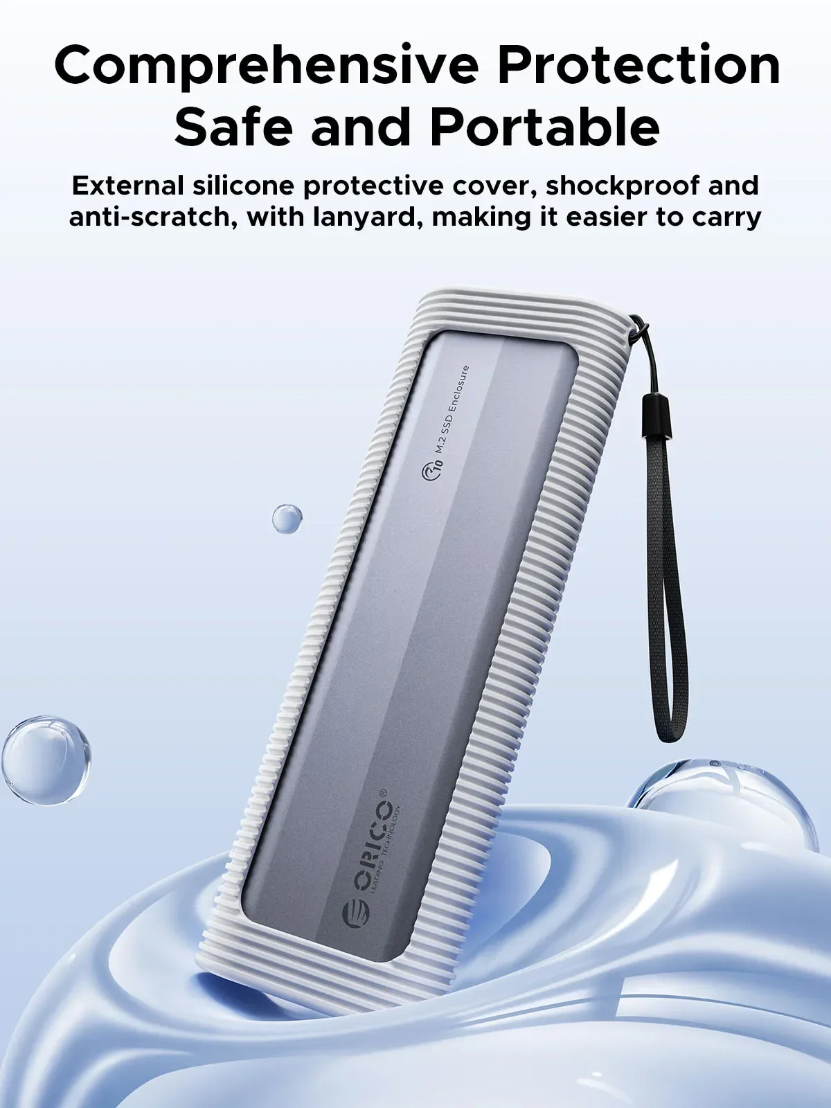 ORICO M.2 NVMe SATA SSD caja USB externo sin herramientas 10Gbps M.2 NVMe a adaptador USB compatible con UASP para PCIe NVMe y SATA SSD - imagen 5