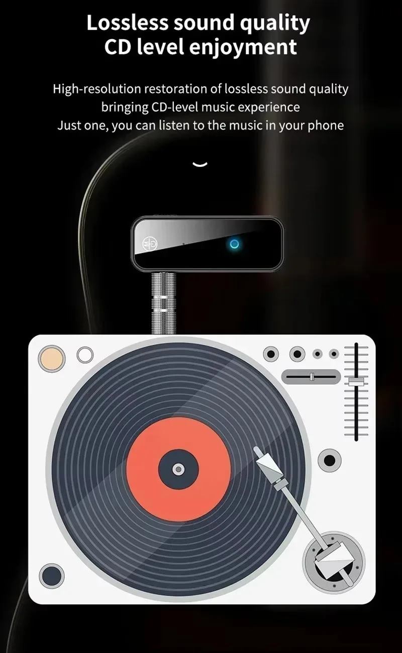 VIKEFON Bluetooth 5,0 receptor transmisor llamada 3,5mm AUX Jack USB Dongle estéreo música adaptador de Audio inalámbrico para TV PC Kit de coche - imagen 4