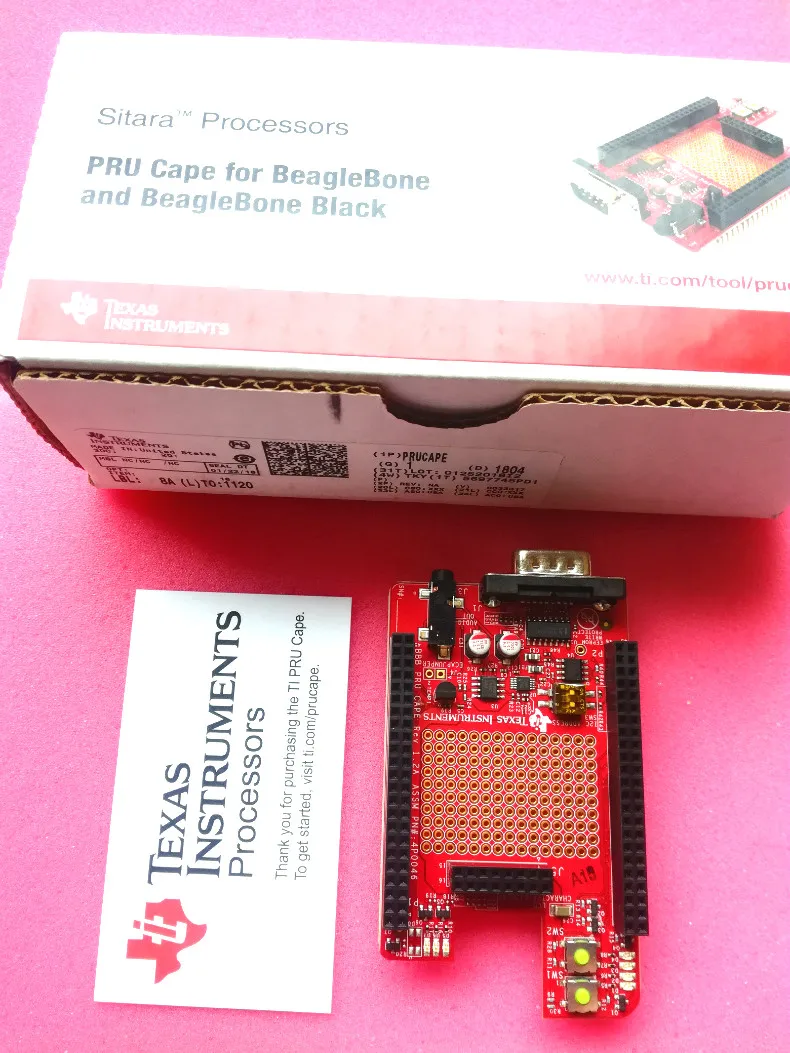 PRUCAPE TI PRU Cape ti BeagleBone Placa de desarrollo de placa de expansión negra