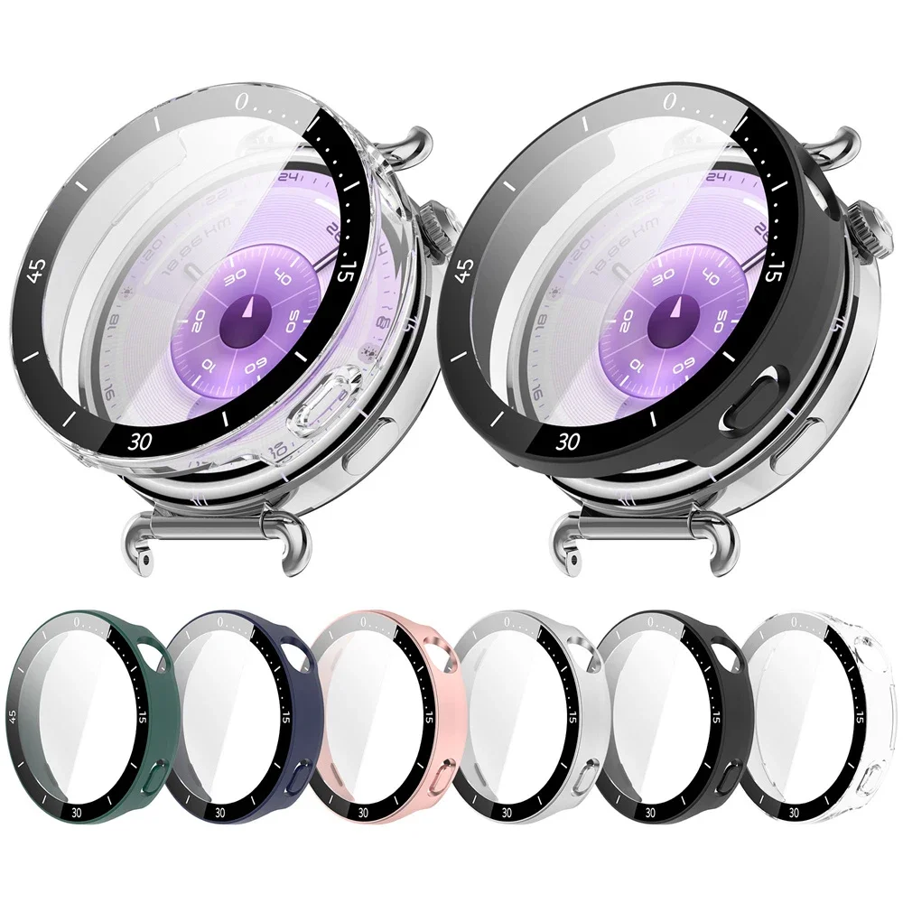Película de vidrio templado + funda de PC para Huawei Watch GT6 41mm SmartWatch HD Protector de pantalla para Huawei Watch GT6 41mm Accesorios - imagen 2