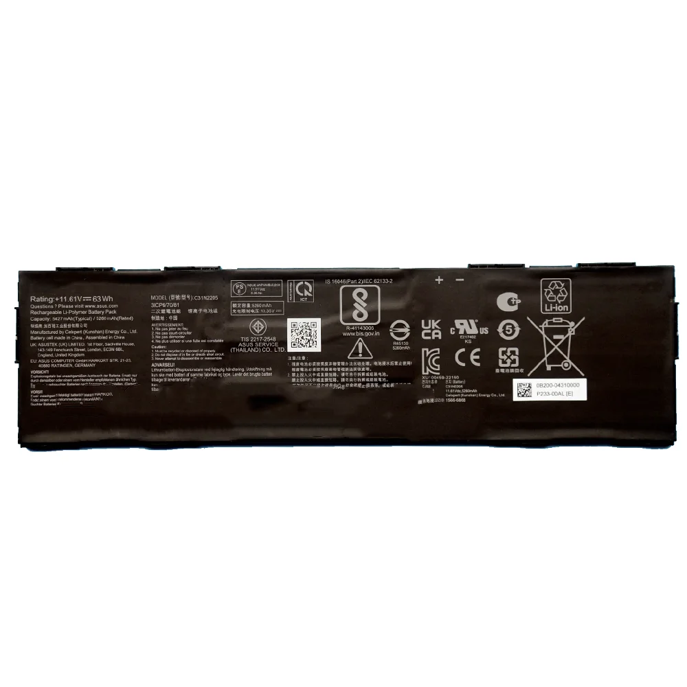 Batería genuina C31N2205 11,61 V 63Wh para Asus Chromebook Vibe CX34 Flip CX3401FBA CM3401FFA - imagen 3