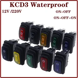 KCD3 Interruptor Basculante Impermeable ON-OFF-ON