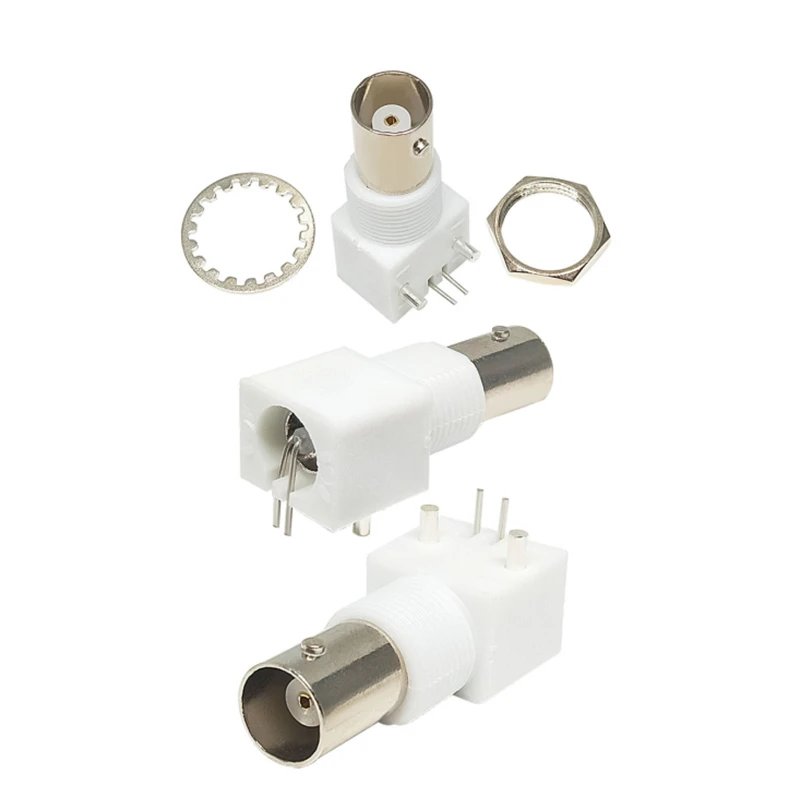 Conector BNC Hembra para PCB Horizontal con Tuerca - imagen 3