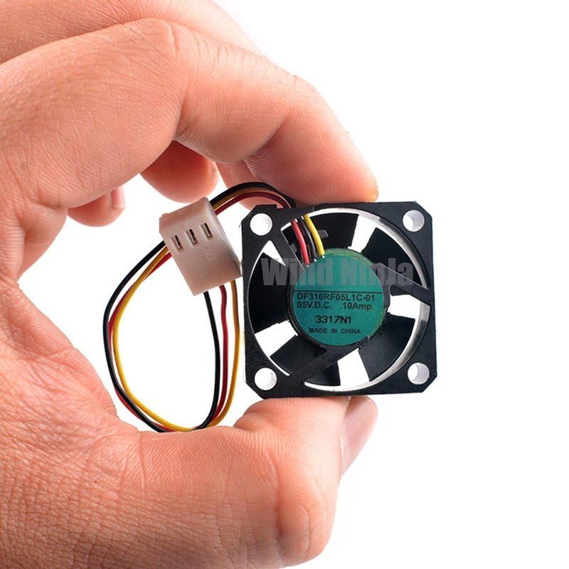 Ventilador de flujo Axial para microenrutadores, dispositivo de refrigeración de 3cm, 30mm, 30x30x10mm, DC5V, 0.10A, 3 pines, DF310RF05L1C-01 - imagen 2