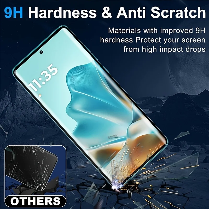 Vidrio templado 2 en 1 para Motorola Edge 60 Pro, película suave para Motorola Edge 60, película de lente Fusion/Stylus para Motorla Edge Series - imagen 3