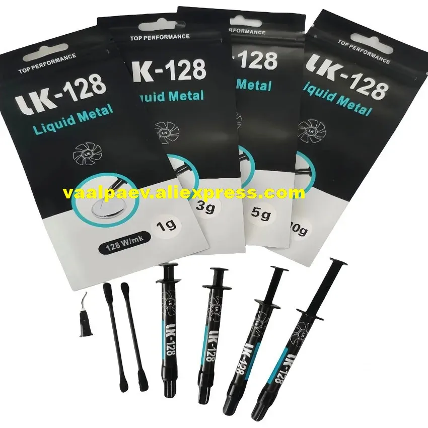 Placa base de ordenador para PS5, PS4, XBOX, CPU, tarjeta gráfica, grasa térmica de Metal líquido, LK-128 128 W/(m·K), elementos esenciales de reparación, 10 Uds. - imagen 2