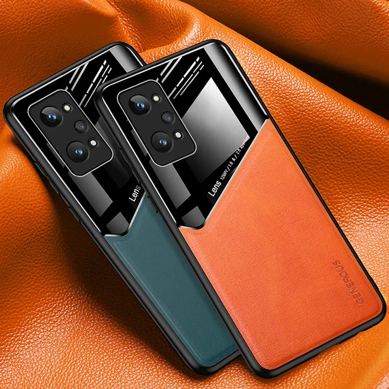 Para RealmeGT Neo2 funda Zroteve de cuero PU funda dura magnética para PC para Oppo Realme GT Neo 2 Pro 2Pro 5G fundas de teléfono a prueba de golpes