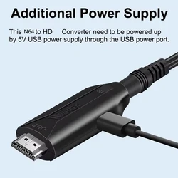 Adaptador Convertidor N64 a HDMI Digital – Compatible Nintendo 64