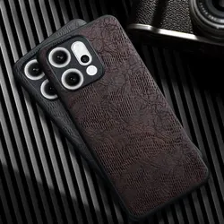 Funda de cuero OPPO Reno 14 Pro/14F – Textura Wind Cortex