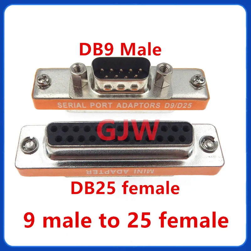 1 Uds DB25Male hembra conector adaptador D25 DB9 adaptador de puerto serie DB9 macho DB25 hembra DB25 macho DB9 hembra 9/25P RS232 convertir - imagen 4