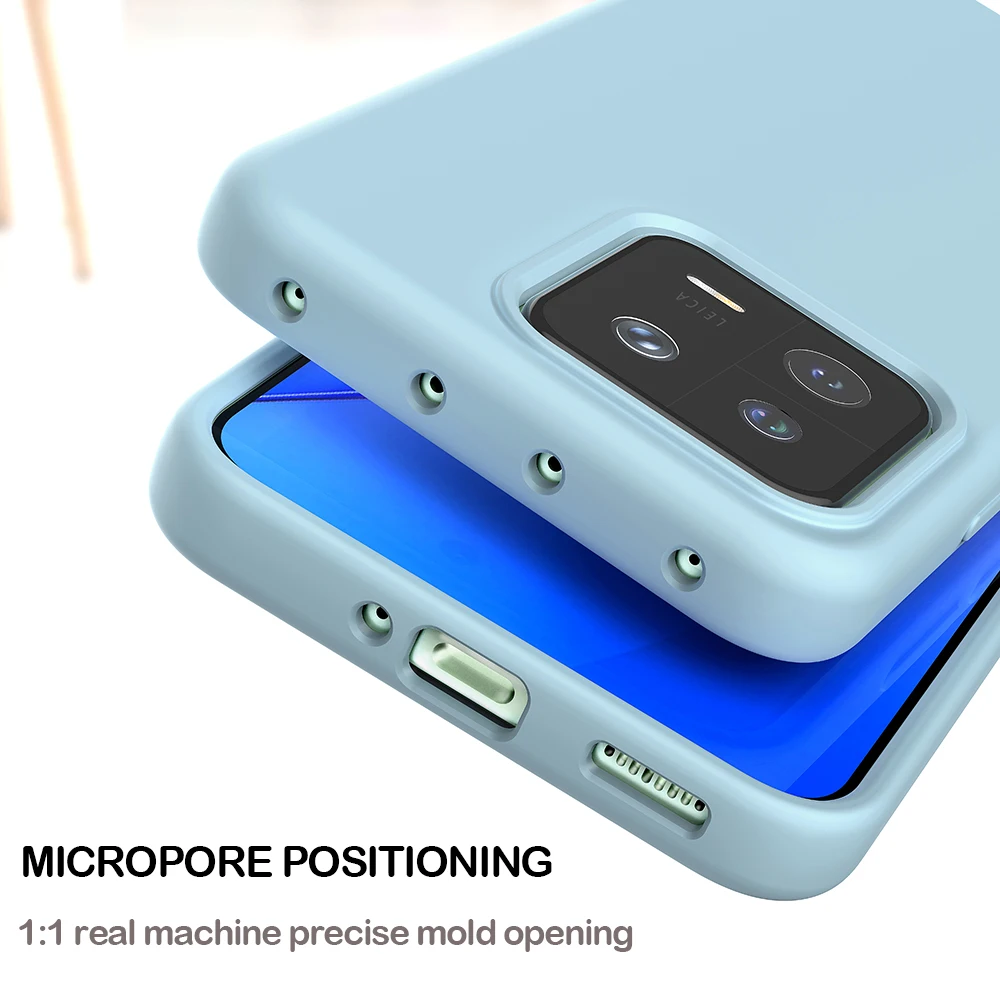 Funda trasera de silicona líquida a prueba de golpes para Xiaomi 13 Pro, cubierta de teléfono suave a prueba de caídas, todo incluido, lujo - imagen 2