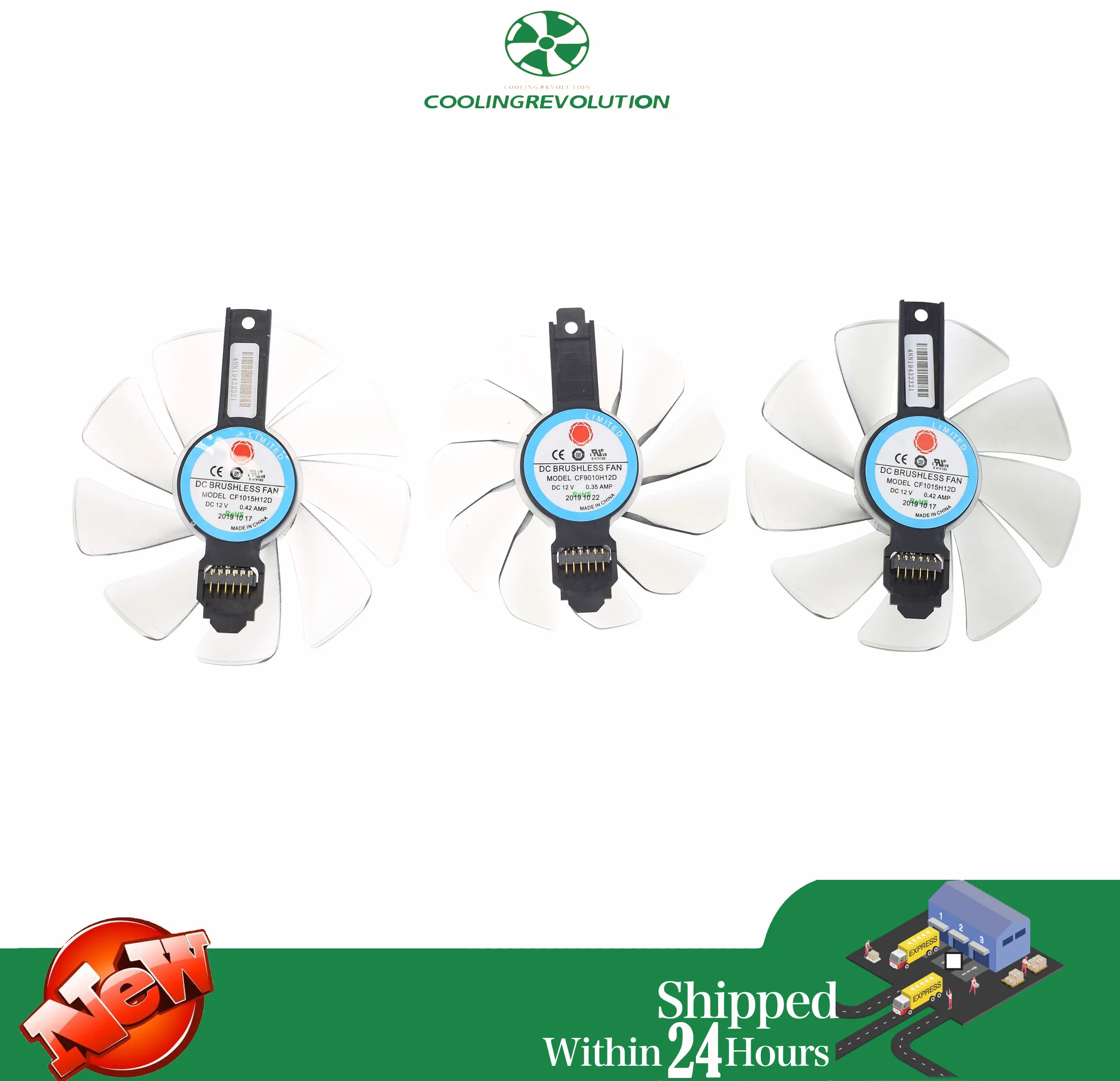 CF1015H12D CF9010H12D RX5700 ARGB ventilador de tarjeta gráfica para Sapphire RX 5700 XT 8GB NITRO + ventilador de refrigeración de tarjeta de vídeo de edición especial - imagen 3